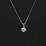 Melania Sterling Silver 6mm Moissanite Necklace