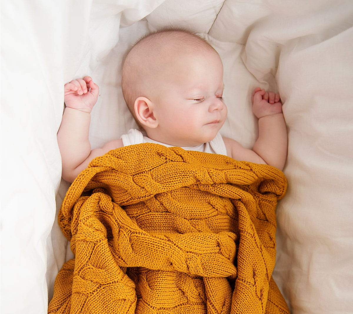 Merino Wool Baby Blanket - Coconut