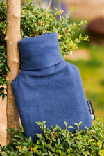 Midnight Blue Cotton 1 Litre Hot Water Bottle