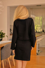 Mirale Dallas Dress & Hoodie Set - Sporty V-Neck Cotton Knit Chic