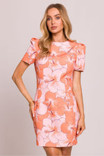 Moe Floral Mini Daydress with Puffed Sleeves multicolor 3