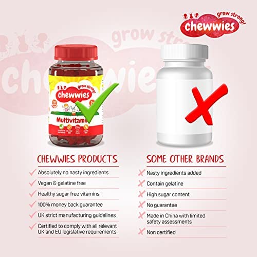 Chewwies Multivitamin Vegan 30 Vegan Sugar Free Gummies