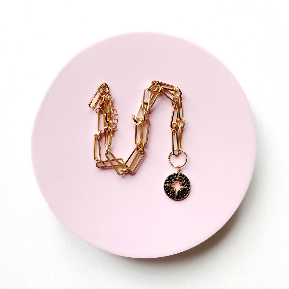 Nova Star Burst Large Link Necklace