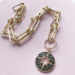 Nova Star Burst Large Link Necklace