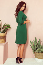 Numoco Iris Bottle Green Mini Dress