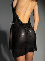 NYMPH Black Backless Mini Dress