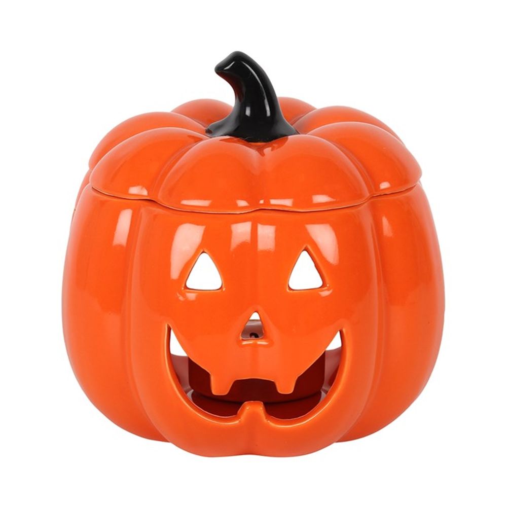 Orange Jack-O-Lantern Oil Wax Melt Burner | Halloween Decor