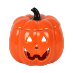 Orange Jack-O-Lantern Oil Wax Melt Burner | Halloween Decor