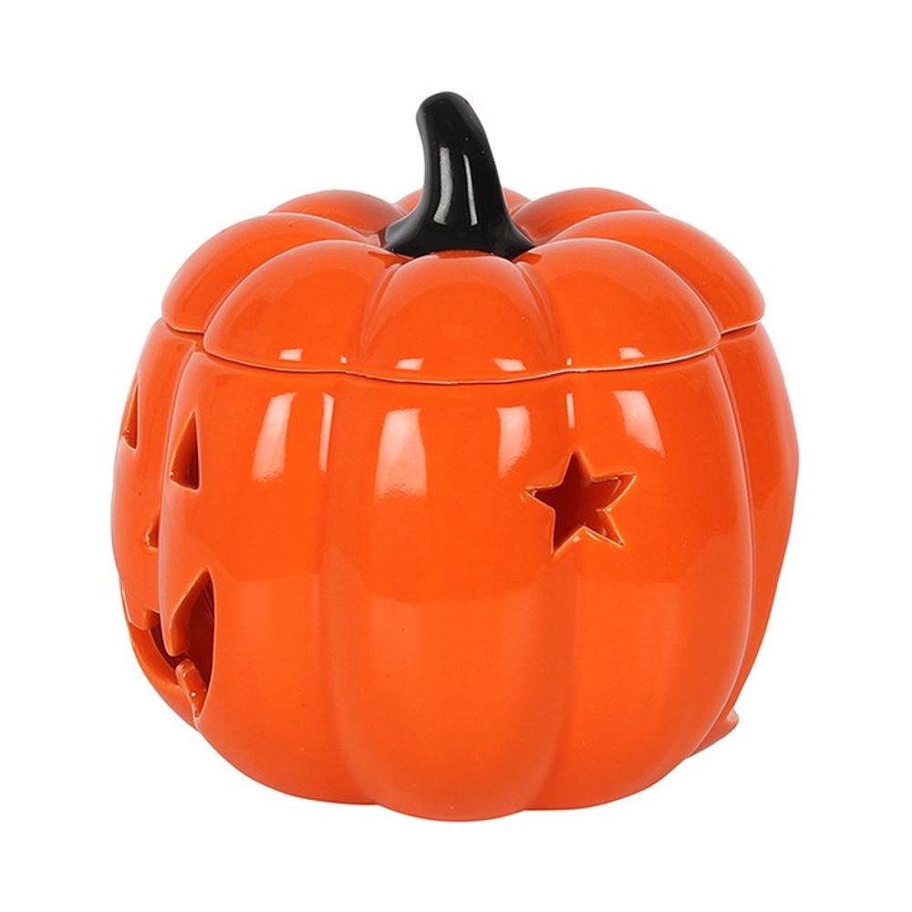 Orange Jack-O-Lantern Oil Wax Melt Burner | Halloween Decor