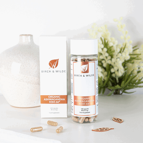 Organic Ashwagandha KSM-66 Capsules | 600mg dose | Bottle or Refill pouch