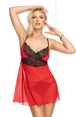 Irall Erotic Oriana Babydoll Set Red / Black