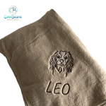 Pet Fleece Blanket - King Charles Spaniel (Corner) - Personalised