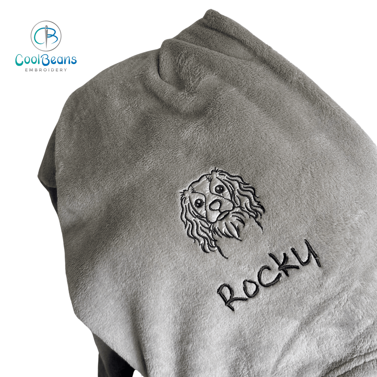 Pet Fleece Blanket - King Charles Spaniel - Personalised