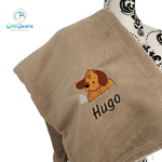 Pet Fleece Blanket - Puppy - Personalised Camel