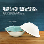 Porcelain Soup-Cereal Bowl Pebble Sea Green 18cm