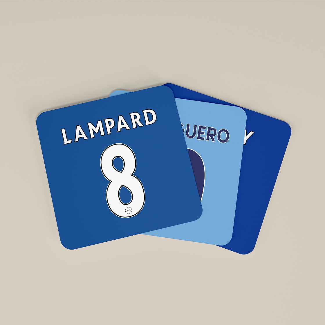 Premier League Legends Football Coasters - Set of 8