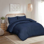 Premium Quality Duvet Cover Set Navy Super King