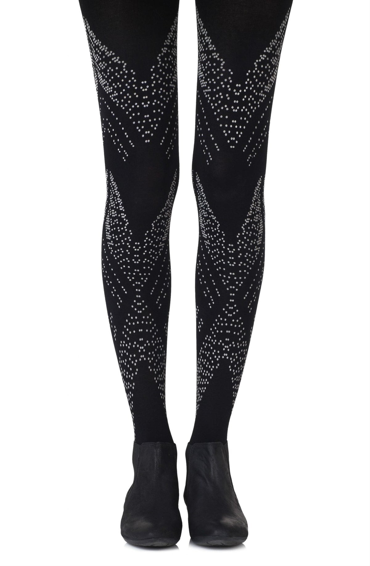 Zohara "You're My Darling Angle" Black Tights