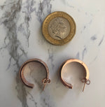 Rainbow Coloured Zircon Rose Gold Earrings