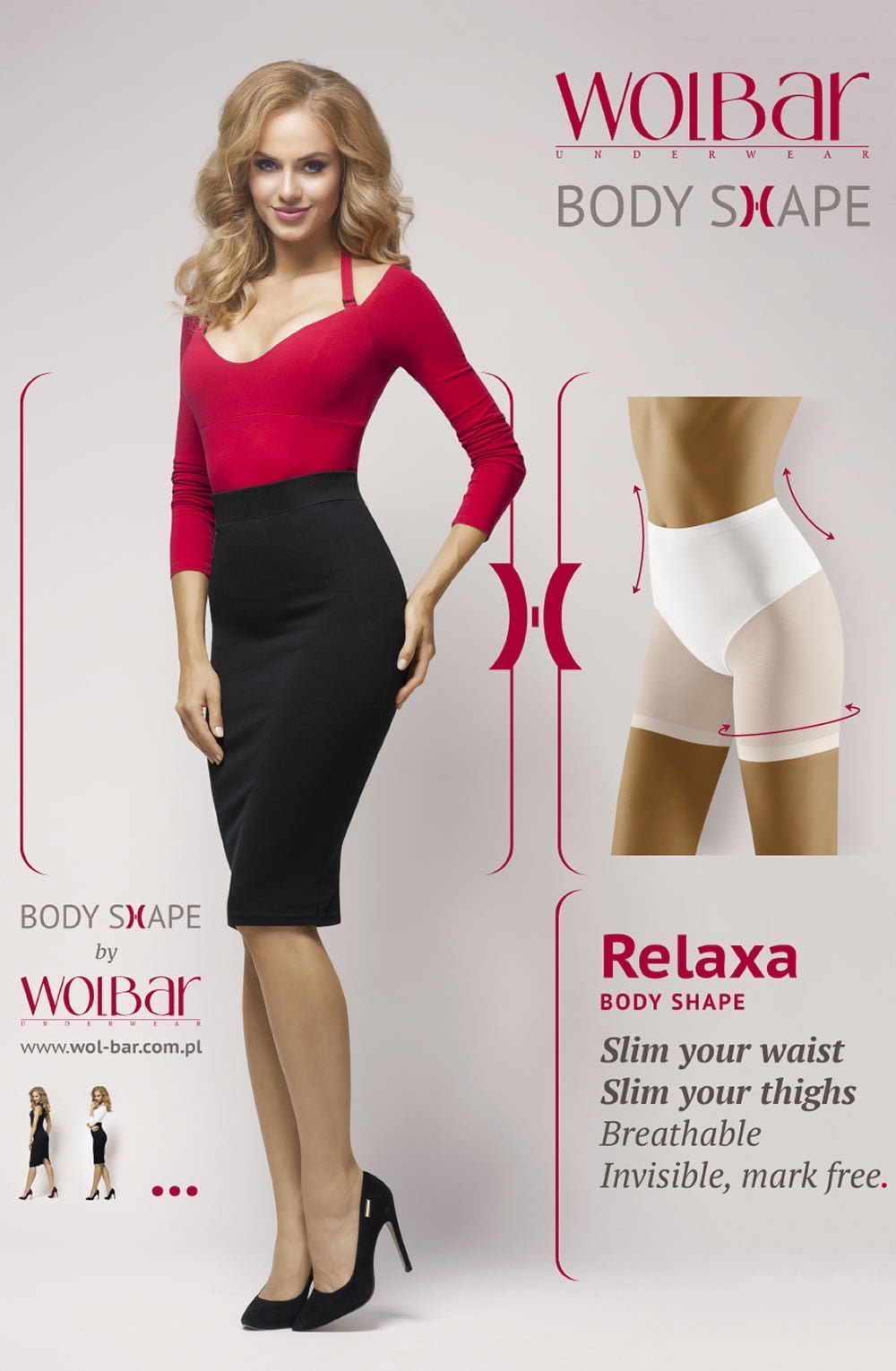 Wolbar Relaxa Black Shapewear Shorts