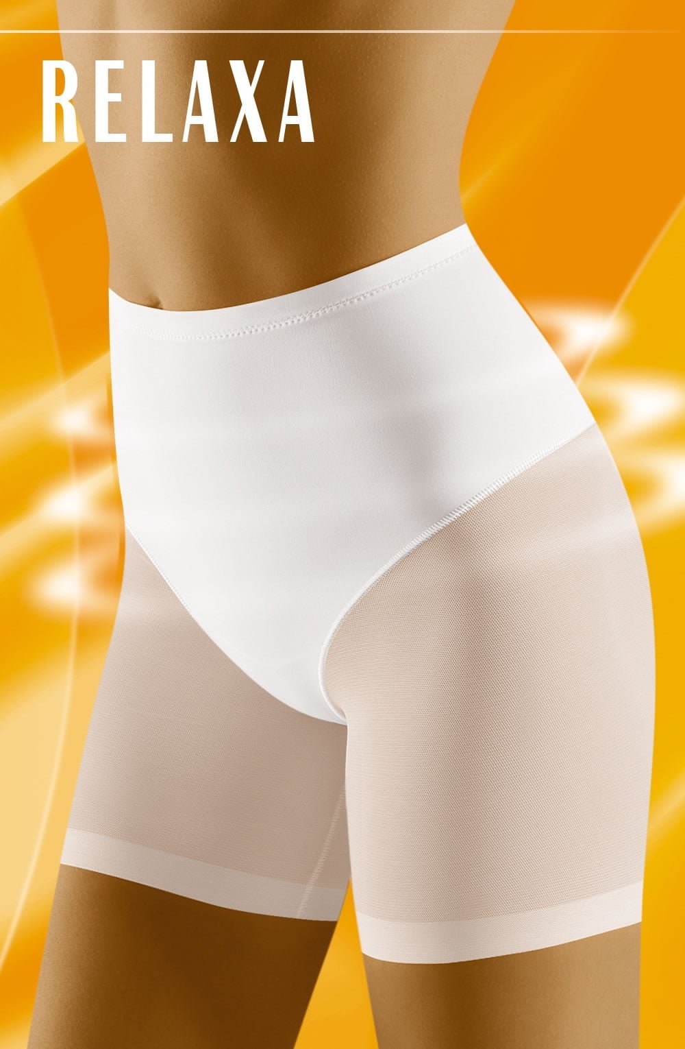 Wolbar Relaxa Microfibre Shaping Mesh Shorts White
