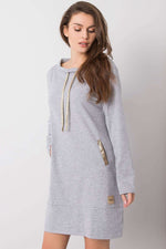 Relevance Long Sleeve Cotton Day Dress