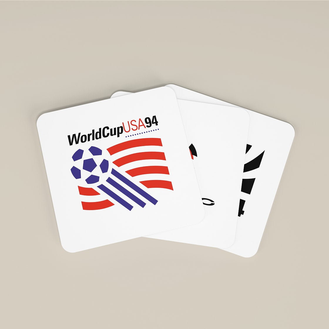 Retro Football World Cup Coasters - Set of 8