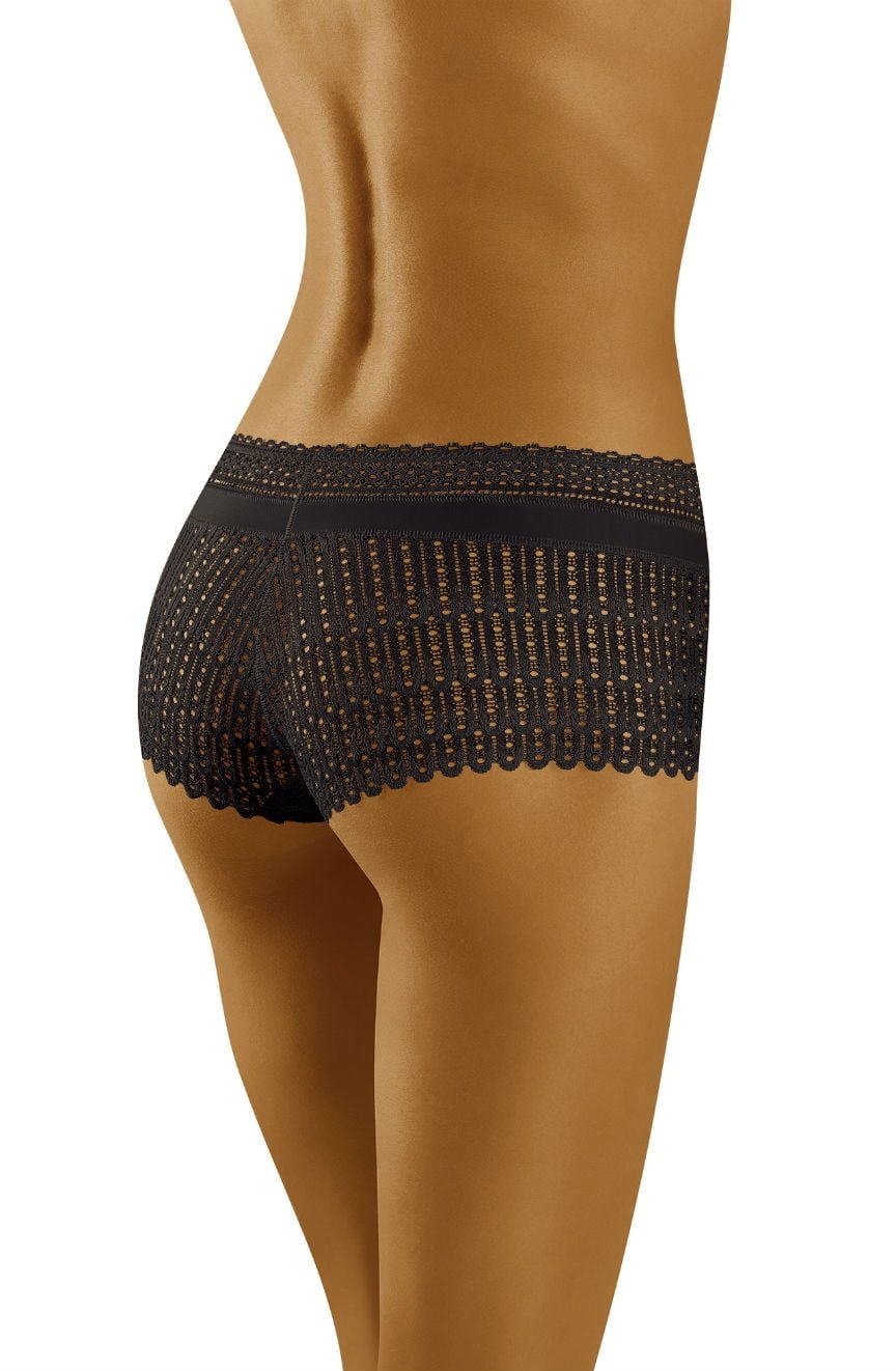 Wolbar Riki Lace Shorts Style Briefs Black