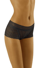 Wolbar Riki Lace Shorts Style Briefs Black