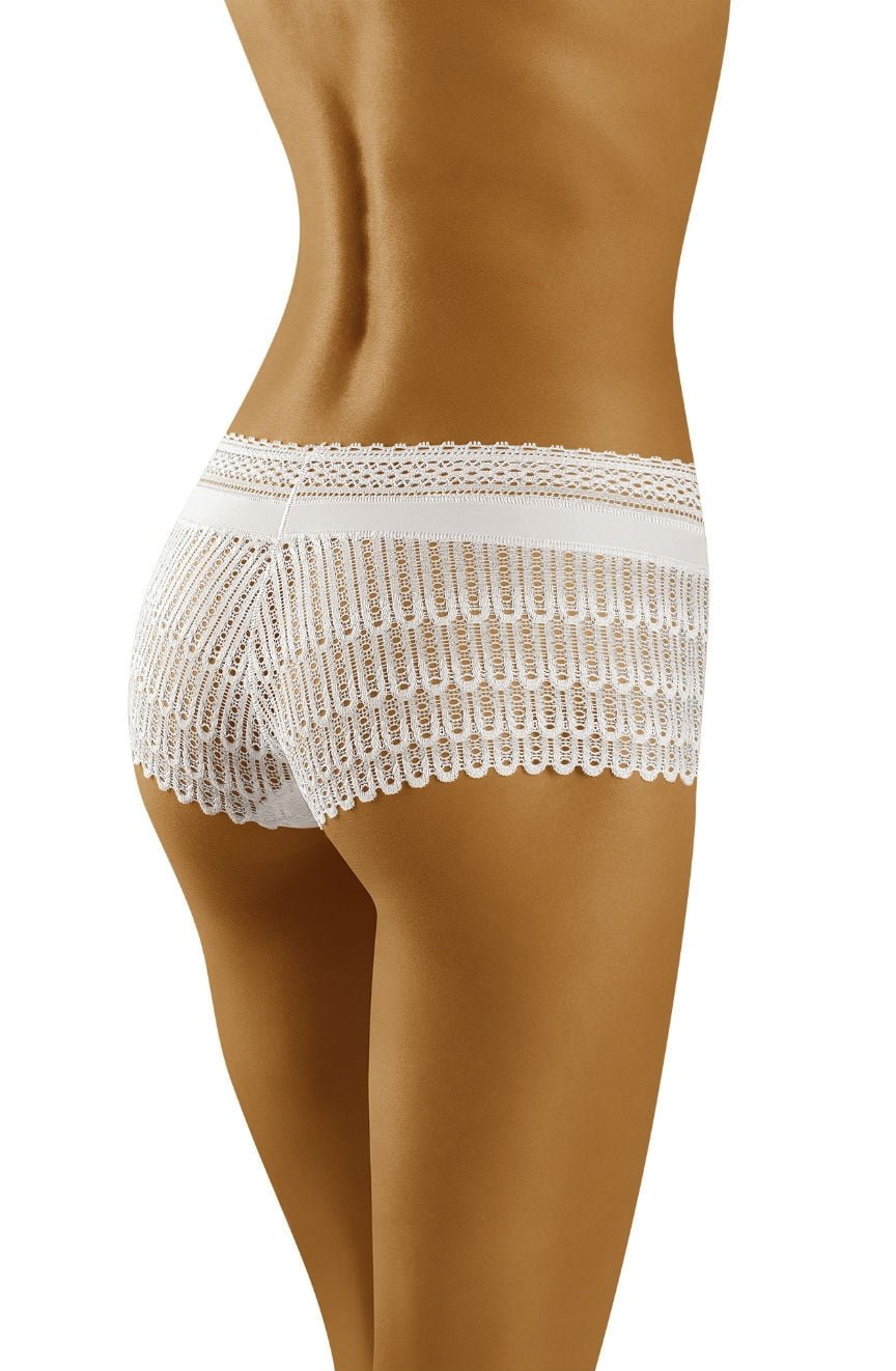 Wolbar Riki Lace Shorts Style Briefs White