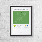 Roberto Carlos The 'Impossible' Free Kick Print A0 - 841mm x 1189mm