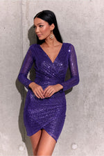 Roco Fashion Sequin Envelope Mini Dress
