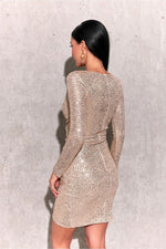 Roco Fashion Sequin Envelope Mini Dress