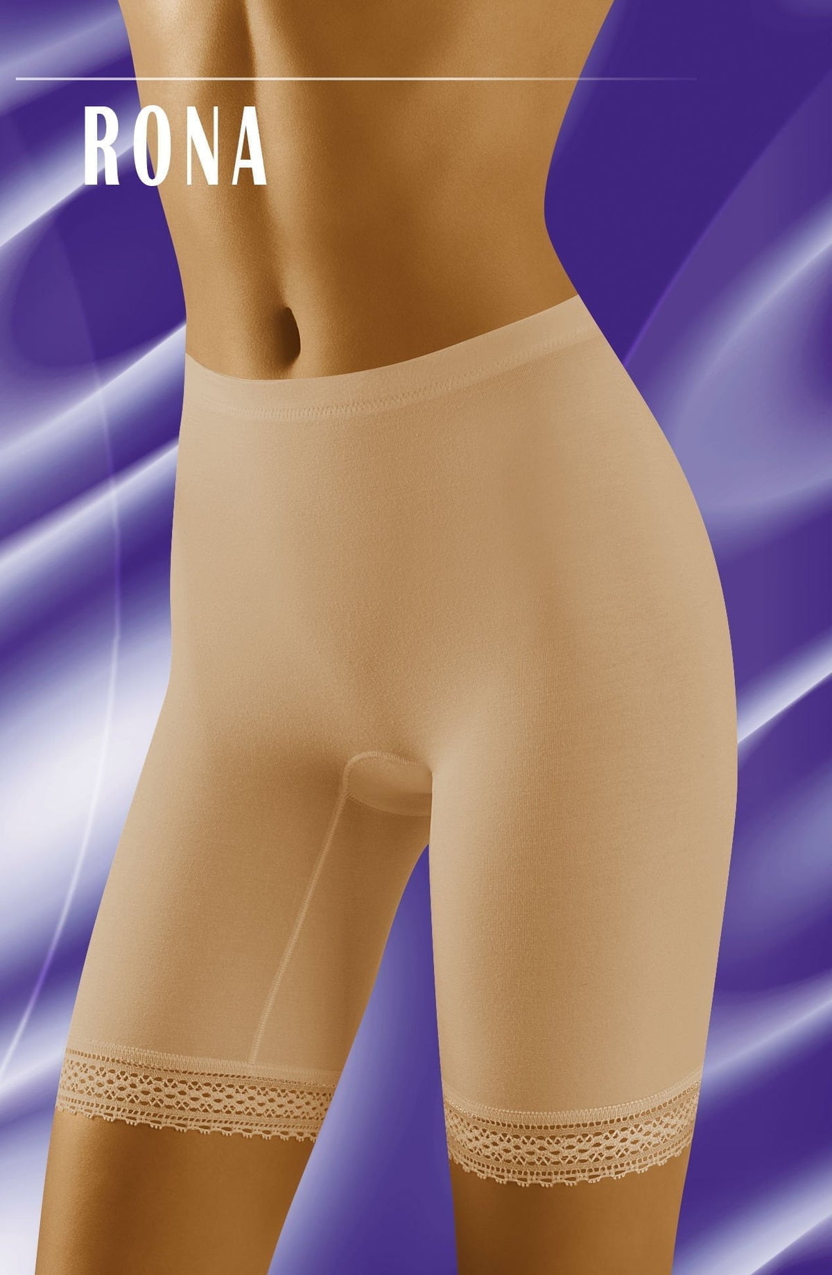 Wolbar Rona Elasticated Shaping Shorts Beige