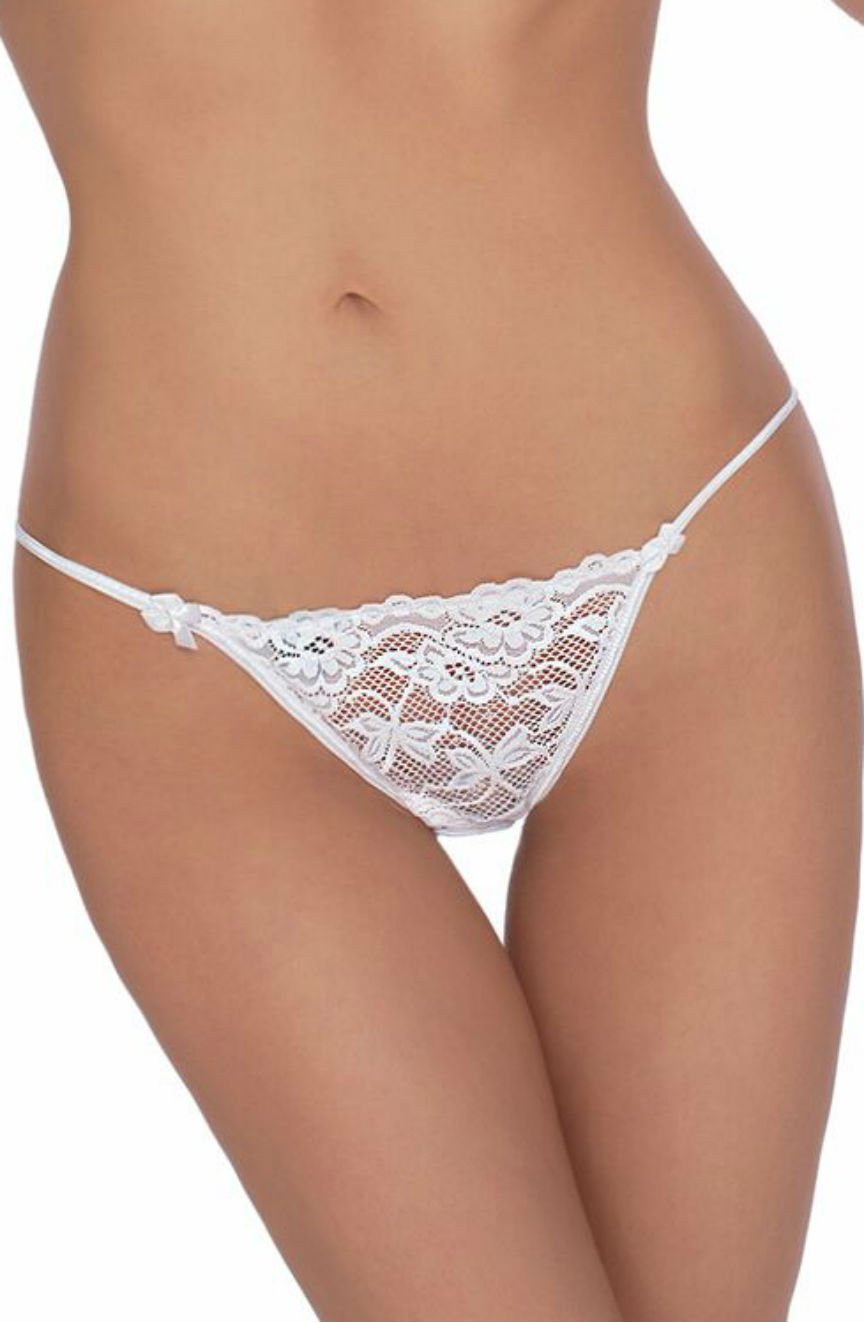 Roza Sarina Lace Briefs White