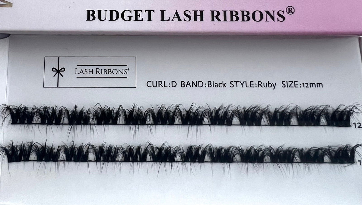 Ruby Fluff'Em Budget 'D' Curl Lash Ribbons® 12mm