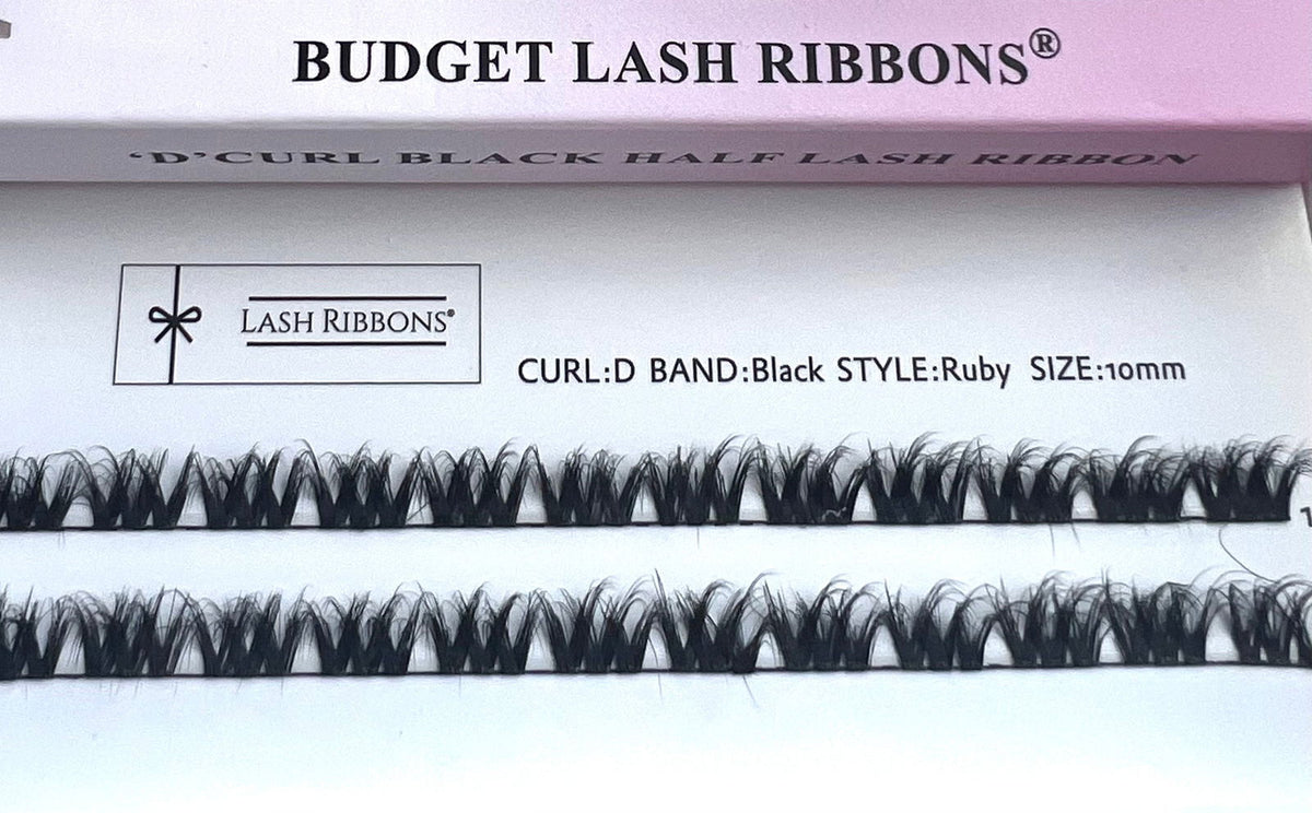 Ruby Fluff'Em Budget 'D' Curl Lash Ribbons® 10mm