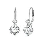 S925 Sterling Silver 1 Karat Moissanite Earrings