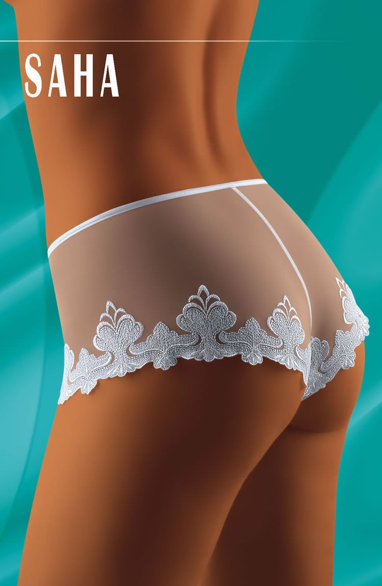 Wolbar Saha Short Style Embroidered Briefs White