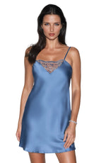 Irall Sapphire I Satin Nightdress Azure Blue