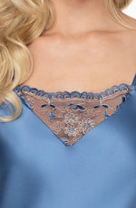 Irall Sapphire I Satin Nightdress Azure Blue