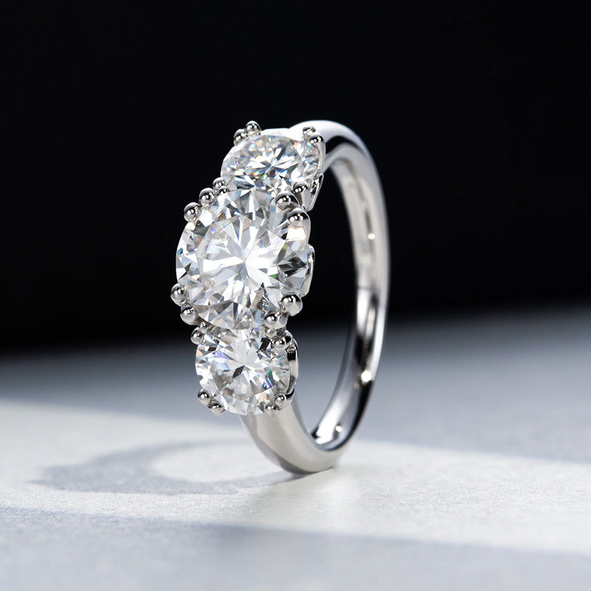 Sasha 5 Carat D Colour Moissanite Ring