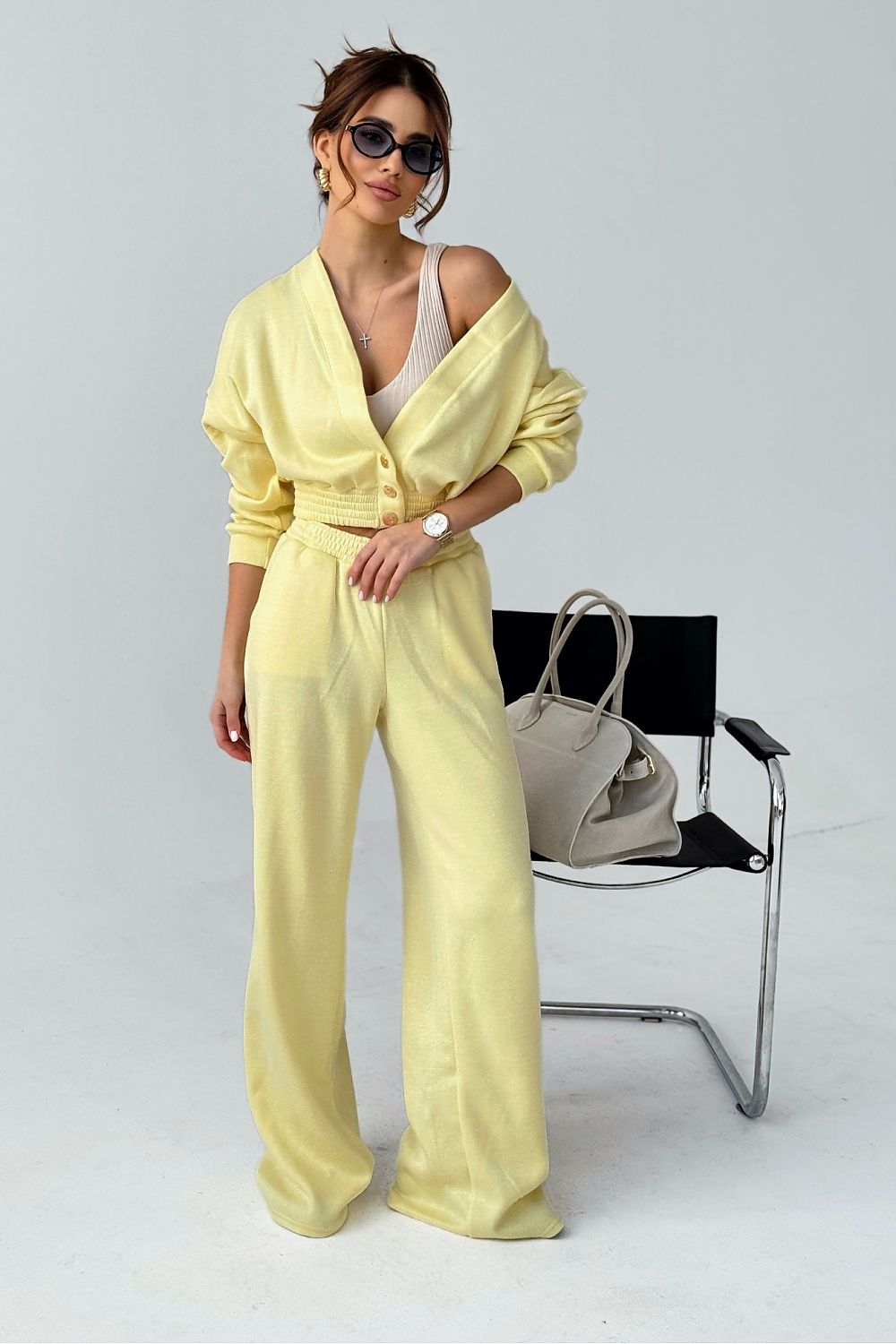 LaBalancia Two Piece Loungewear Set yellow