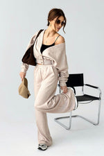 LaBalancia Two Piece Loungewear Set beige 3
