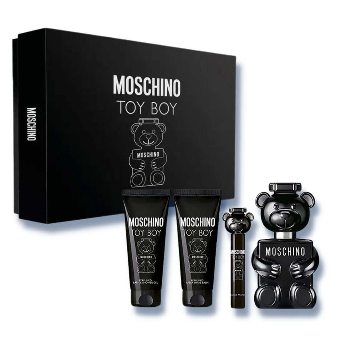 Moschino Toy Boy 100ml EDP + 100ml Shower Gel + 100ml Aftershave + Mini for Men Gift Set