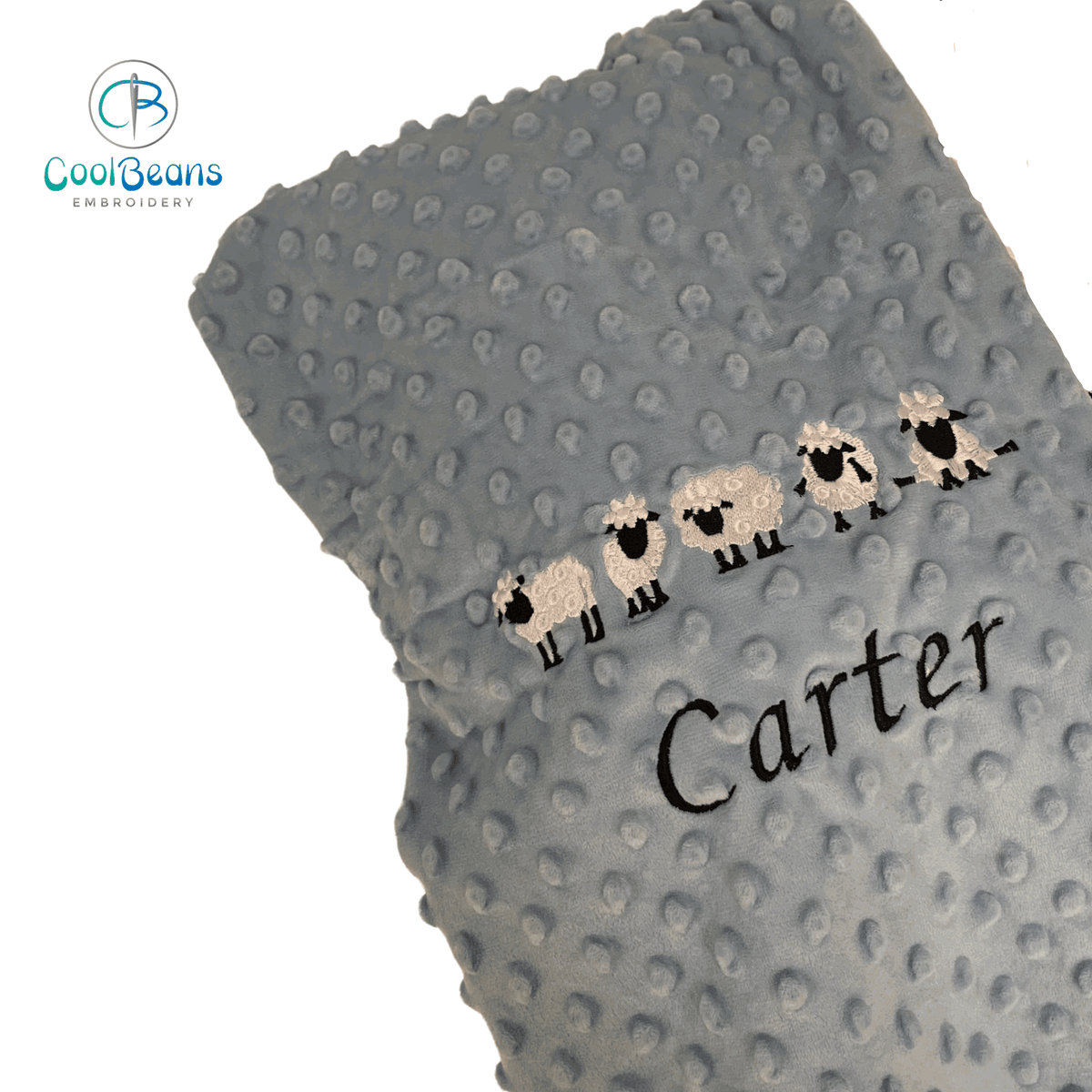 Sheep - Baby Bubble Blanket - Personalised