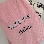 Sheep - Baby Bubble Blanket - Personalised