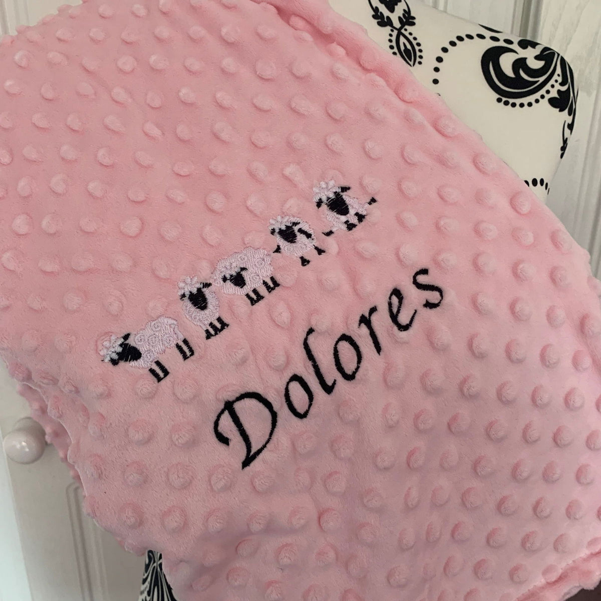 Sheep - Baby Bubble Blanket - Personalised