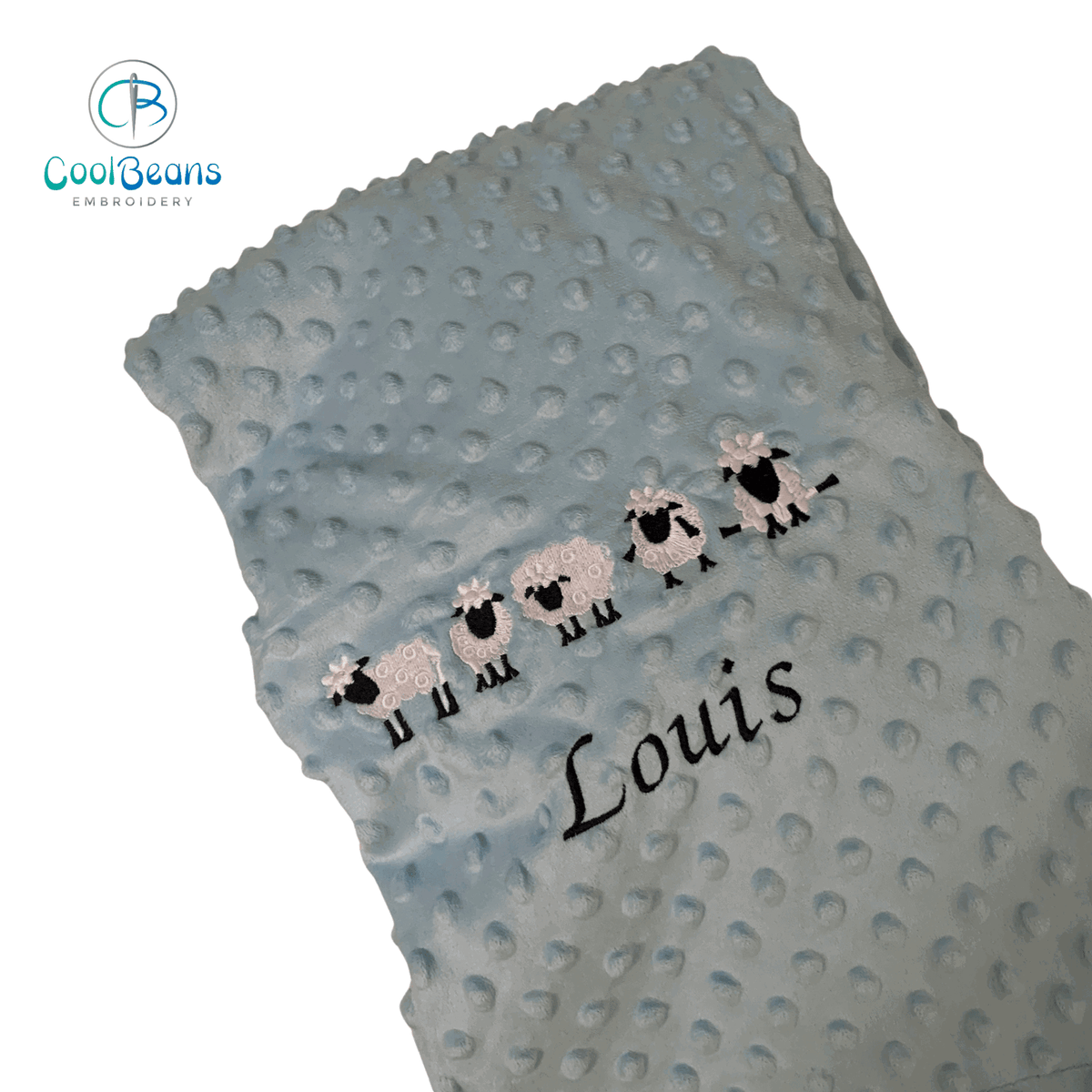 Sheep - Baby Bubble Blanket - Personalised