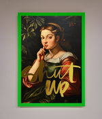 Shutup Foil Print Neon Dark Green